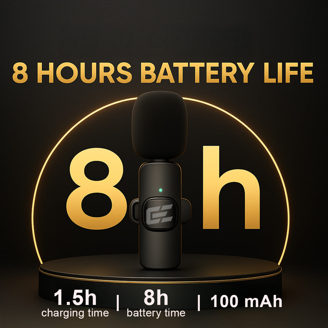 Eavesdrop wireless microphone battery life