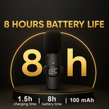 Eavesdrop wireless microphone battery life