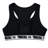 Eavesdrop GO vest front chest pocket shown inside out